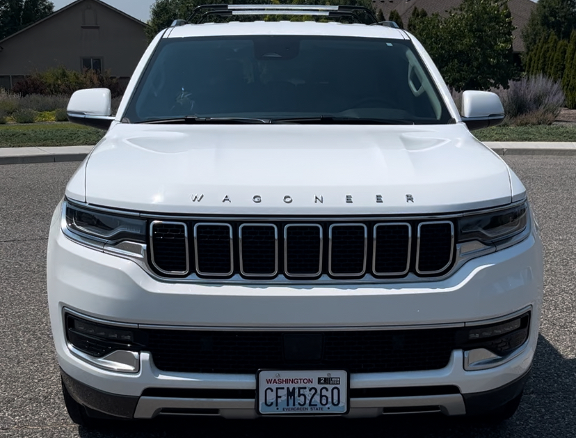 freshly Detailed White Wagoneer