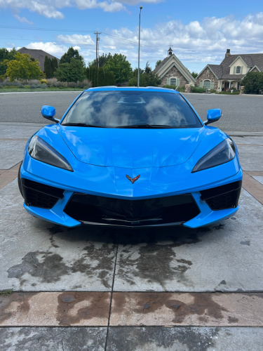 Front view of corvette